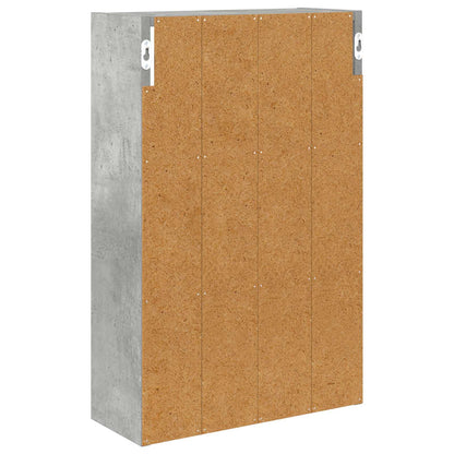 Bathroom Wall Cabinet Concrete Grey 40 x 16 x 62.5 cm
