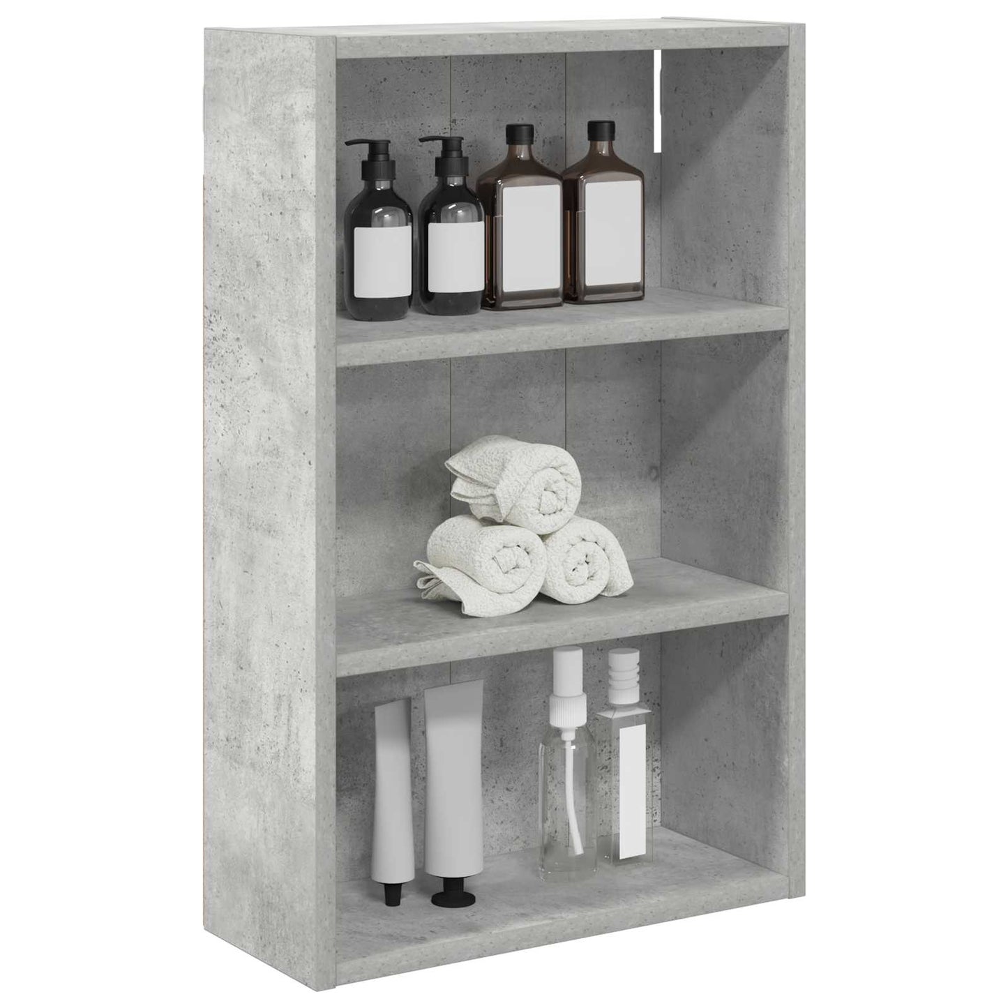 Bathroom Wall Cabinet Concrete Grey 40 x 16 x 62.5 cm