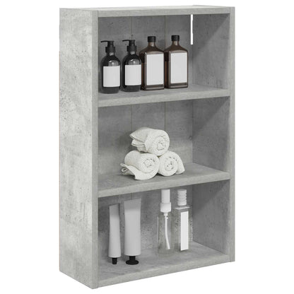 Bathroom Wall Cabinet Concrete Grey 40 x 16 x 62.5 cm