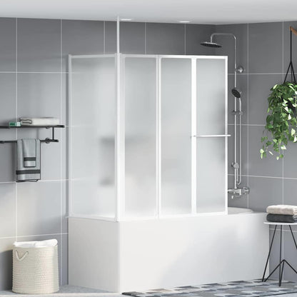 Bath Screen Frosted 120 x 70 x 137 cm Aluminium