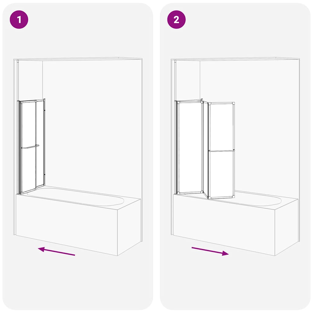 Bath Screen Frosted 120 x 70 x 137 cm Aluminium