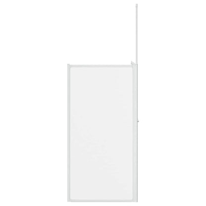 Bath Screen Frosted 120 x 70 x 137 cm Aluminium