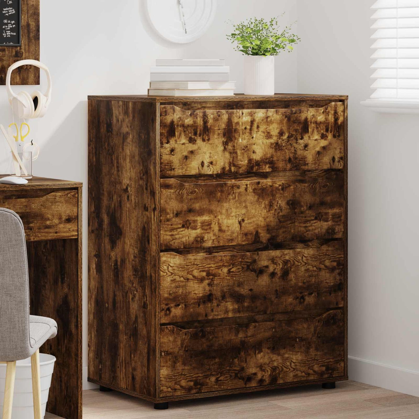 Storage Cabinets Smoked Oak 80 x 48 x 105 cm Engineered Wood