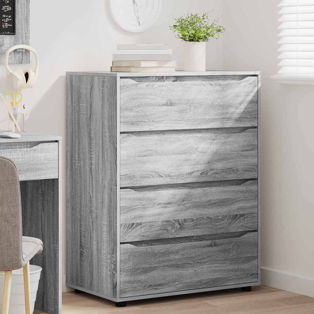 Storage Cabinets Grey Sonoma 80 x 48 x 105 cm Engineered Wood
