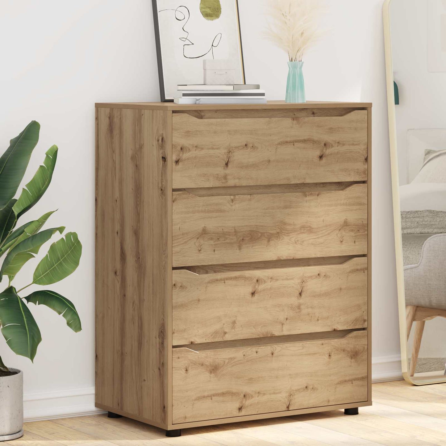 Storage Cabinets 80 x 48 x 105 cm Engineered Wood Artisan Oak