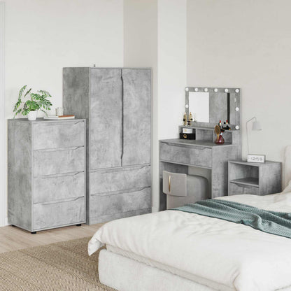 Storage Cabinets 60 x 48 x 105 cm Engineered Wood Concrete Grey