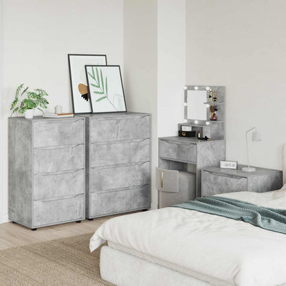Storage Cabinets 60 x 48 x 105 cm Engineered Wood Concrete Grey