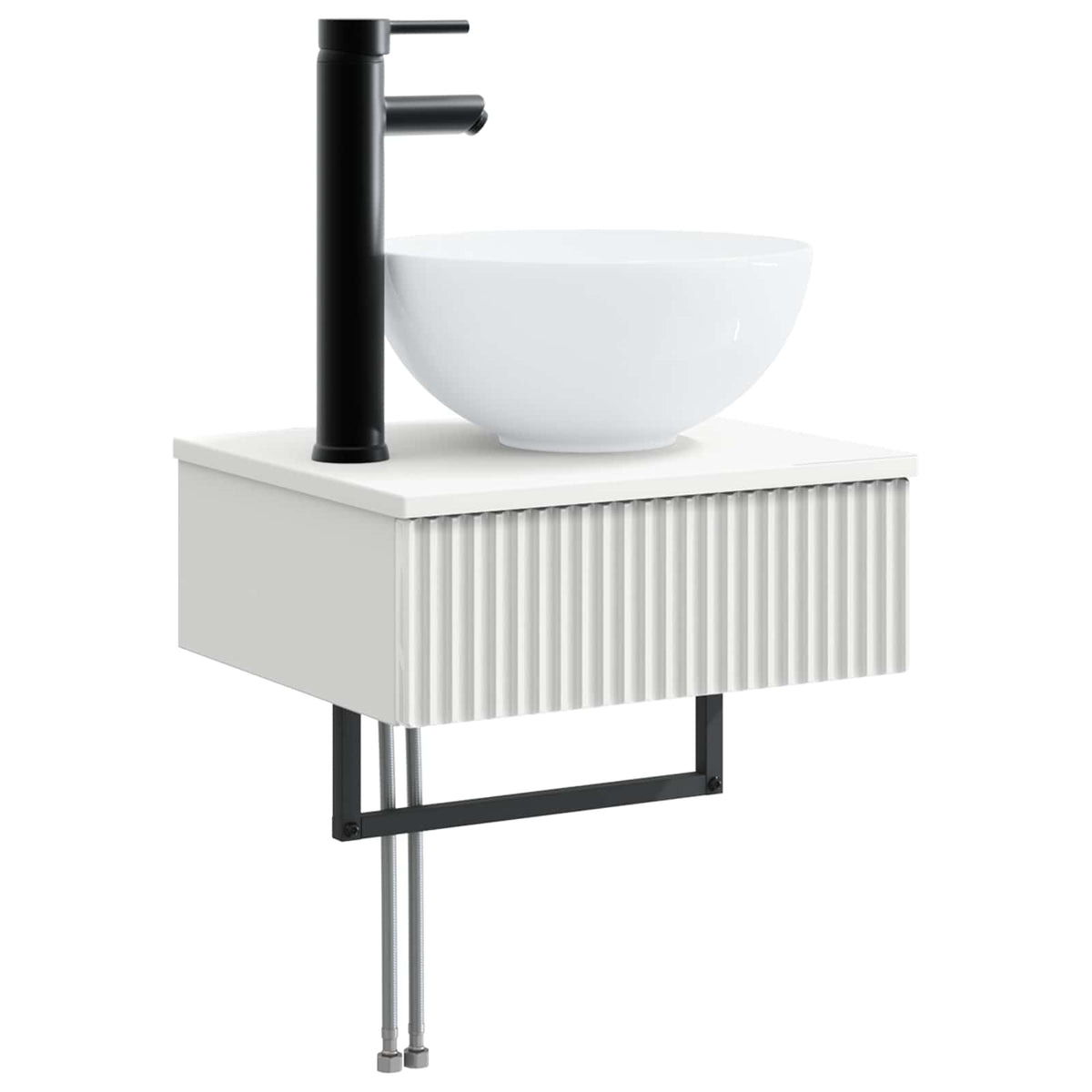 Bathroom Cabinet Set 4 pcs White Engineered Wood