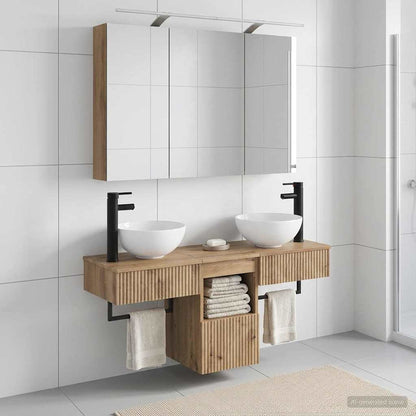 Bathroom Cabinet Set 4 pcs Artisan Oak Engineered Wood