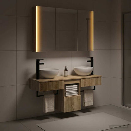 Bathroom Cabinet Set 4 pcs Sonoma Oak Engineered Wood