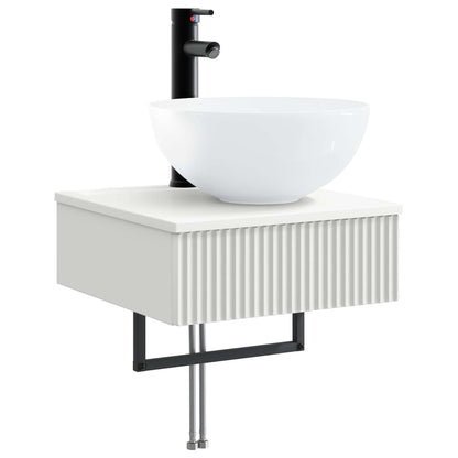 Bathroom Cabinet Set 5 pcs White 40 x 10.5 x 60.5 cm