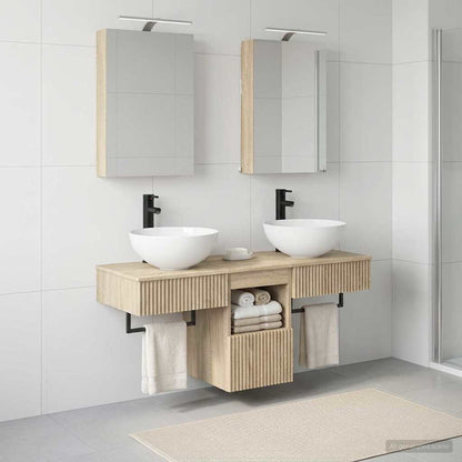 Bathroom Cabinet Set 5 pcs Sonoma Oak Engineered Wood