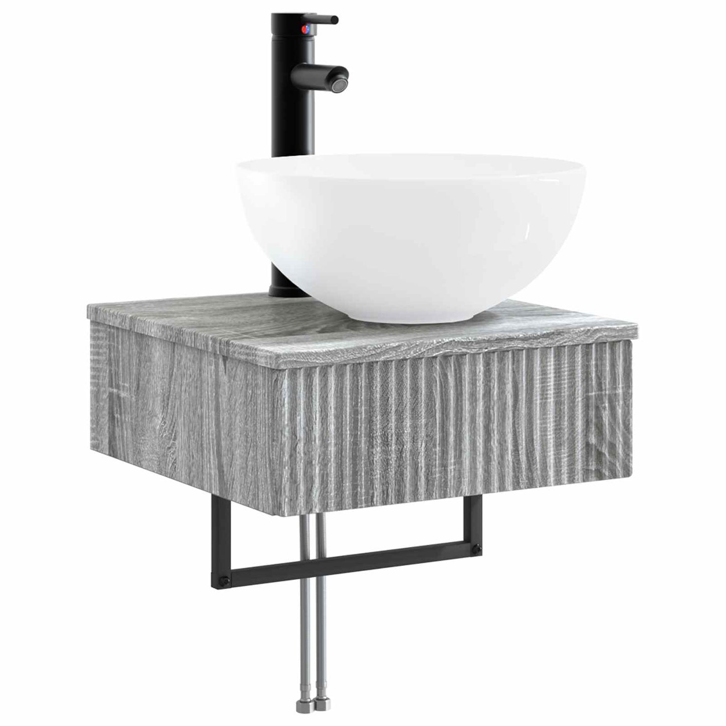 Bathroom Cabinet Set 5 pcs Grey Sonoma Engineered Wood