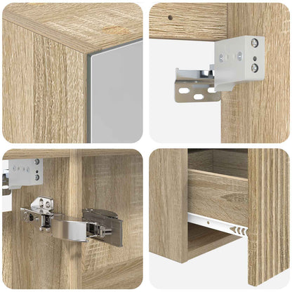 Bathroom Cabinet Set 5 pcs Sonoma Oak Engineered Wood