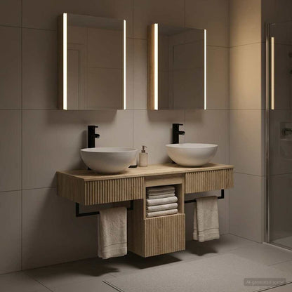 Bathroom Cabinet Set 5 pcs Sonoma Oak Engineered Wood