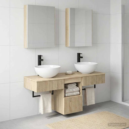 Bathroom Cabinet Set 5 pcs Sonoma Oak Engineered Wood