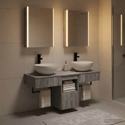 Bathroom Cabinet Set 5 pcs Grey Sonoma Engineered Wood