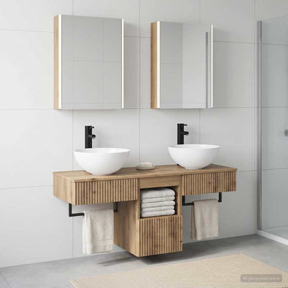 Bathroom Cabinet Set 5 pcs Artisan Oak Engineered Wood