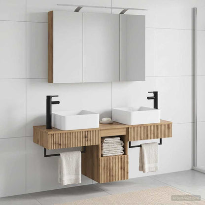 Bathroom Cabinet Set 4 pcs Artisan Oak Engineered Wood