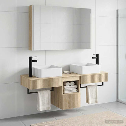 Bathroom Cabinet Set 4 pcs Sonoma Oak Engineered Wood