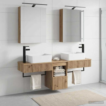 Bathroom Cabinet Set 5 pcs Artisan Oak Engineered Wood