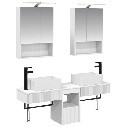Bathroom Cabinet Set 5 pcs White 50 x 14.5 x 70 cm
