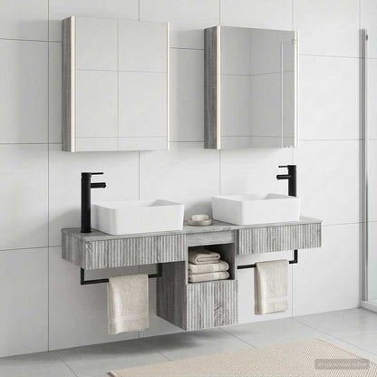 Bathroom Cabinet Set 5 pcs Grey Sonoma Engineered Wood