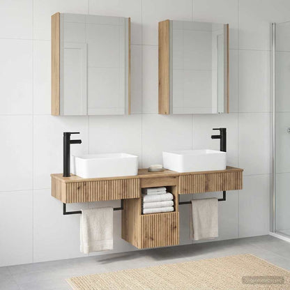 Bathroom Cabinet Set 5 pcs Artisan Oak Engineered Wood