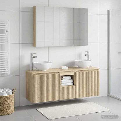 Bathroom Cabinet Set 4 pcs Sonoma Oak Engineered Wood