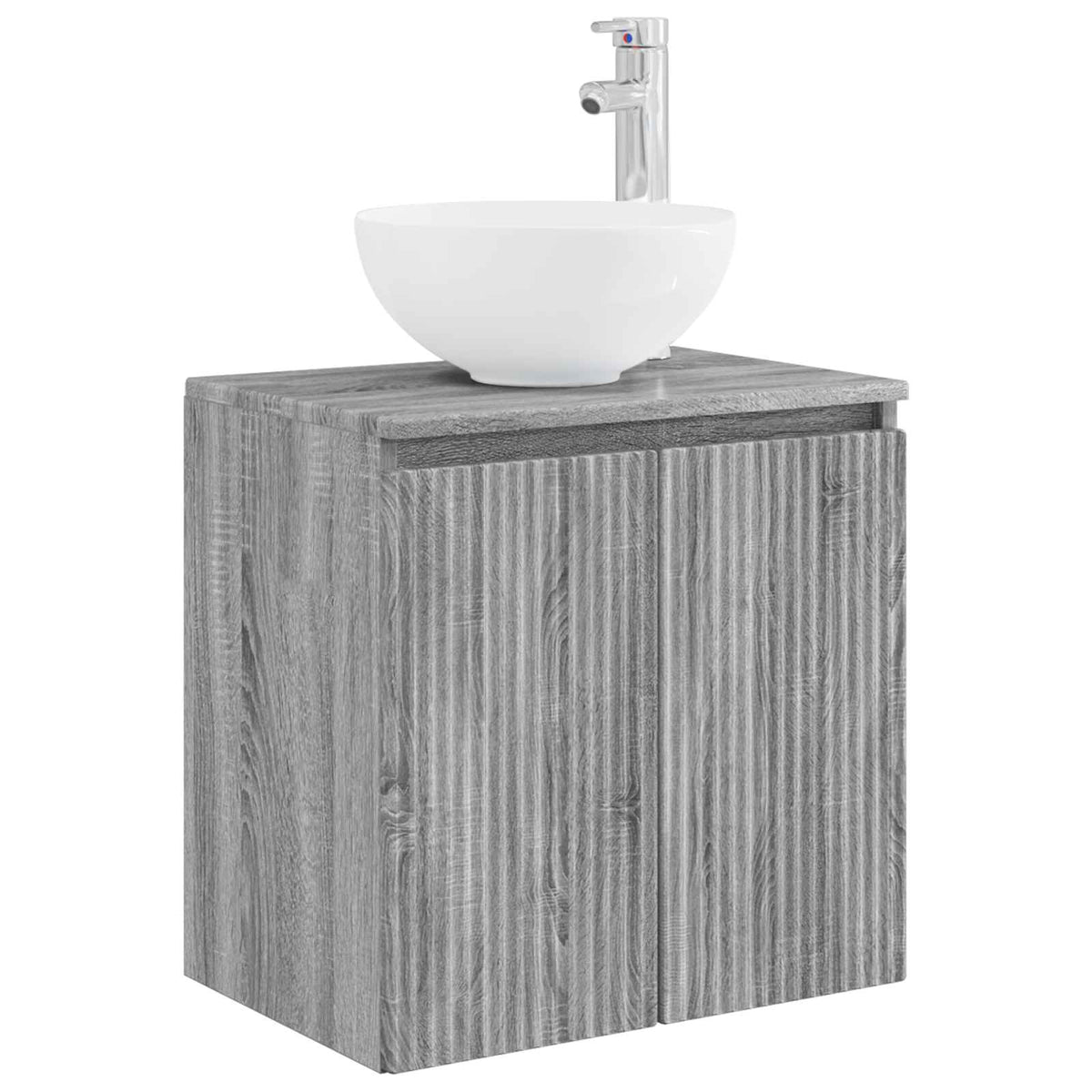 Bathroom Cabinet Set 4 pcs Grey Sonoma Engineered Wood