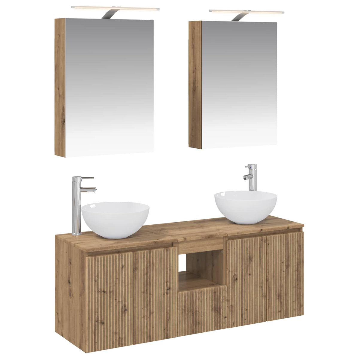 Bathroom Cabinet Set 5 pcs Artisan Oak Engineered Wood