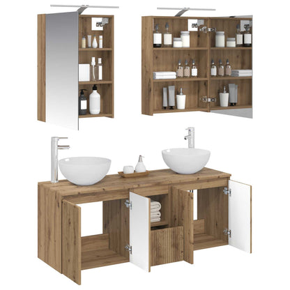 Bathroom Cabinet Set 5 pcs Artisan Oak Engineered Wood