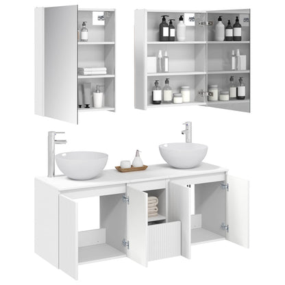 Bathroom Cabinet Set 5 pcs White 53 x 15.5 x 70 cm