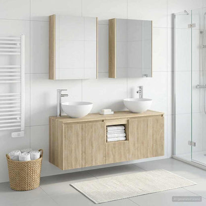 Bathroom Cabinet Set 5 pcs Sonoma Oak Engineered Wood