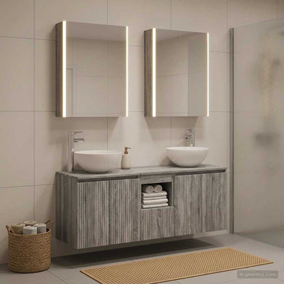 Bathroom Cabinet Set 5 pcs Grey Sonoma Engineered Wood