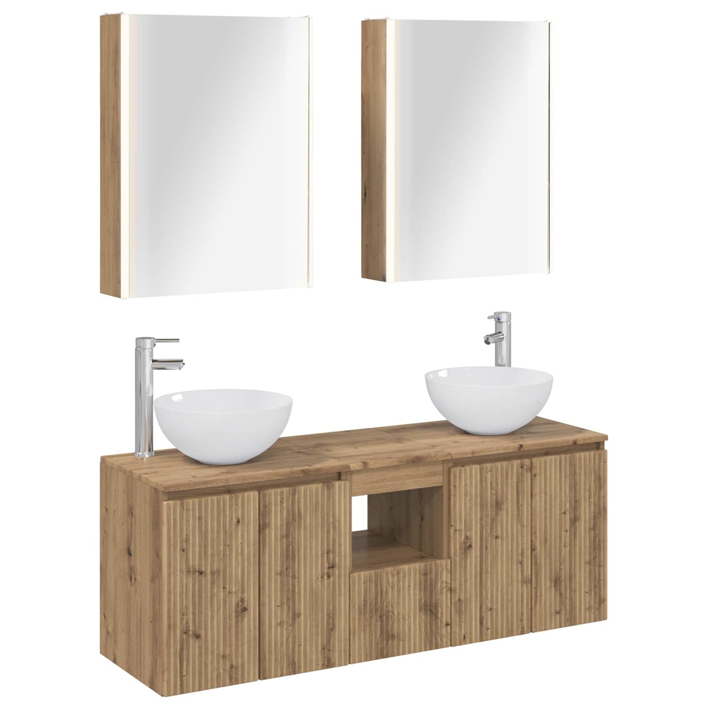 Bathroom Cabinet Set 5 pcs Artisan Oak Engineered Wood