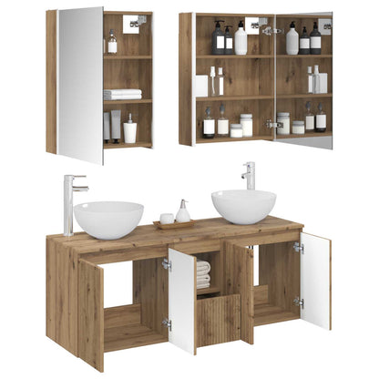 Bathroom Cabinet Set 5 pcs Artisan Oak Engineered Wood