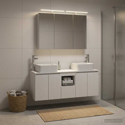 Bathroom Cabinet Set 4 pcs White Engineered Wood