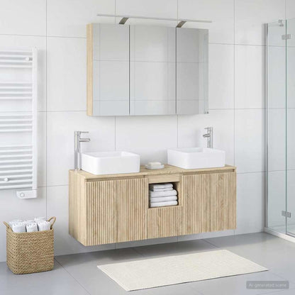 Bathroom Cabinet Set 4 pcs Sonoma Oak Engineered Wood