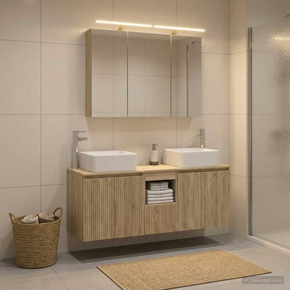 Bathroom Cabinet Set 4 pcs Sonoma Oak Engineered Wood