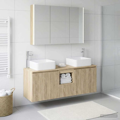 Bathroom Cabinet Set 4 pcs Sonoma Oak Engineered Wood