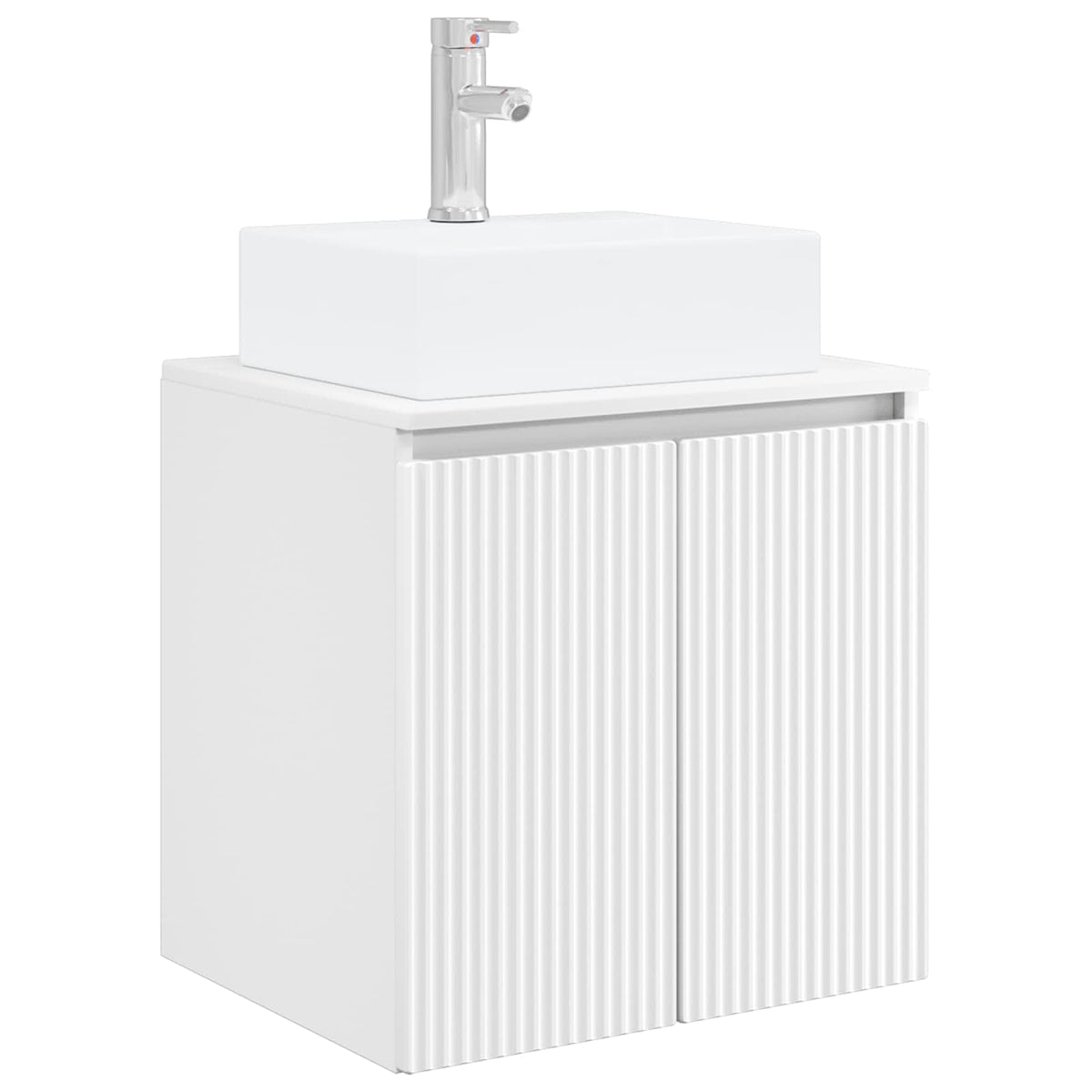 Bathroom Cabinet Set 5 pcs White Engineered Wood