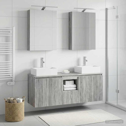 Bathroom Cabinet Set 5 pcs Grey Sonoma Engineered Wood