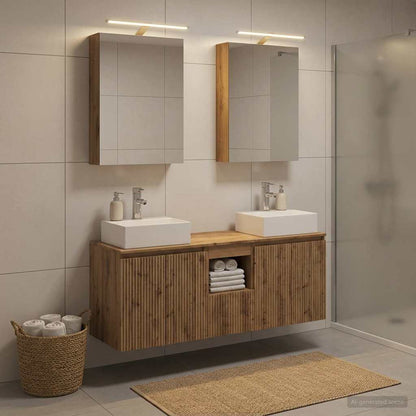 Bathroom Cabinet Set 5 pcs Artisan Oak Engineered Wood