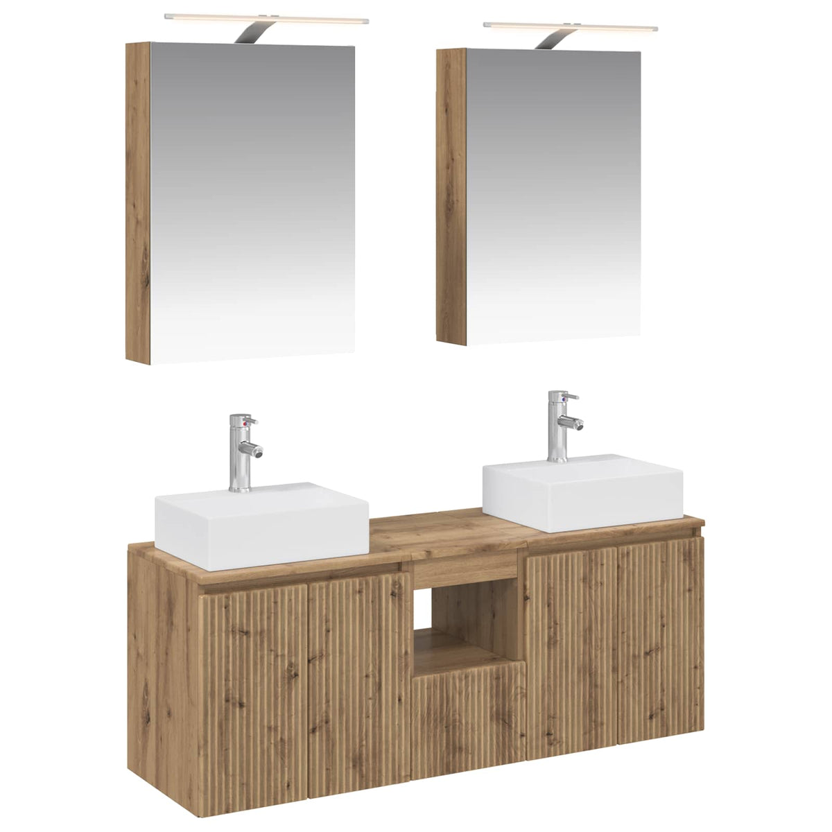Bathroom Cabinet Set 5 pcs Artisan Oak Engineered Wood