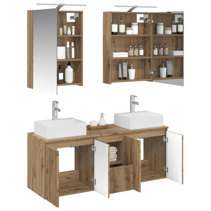 Bathroom Cabinet Set 5 pcs Artisan Oak Engineered Wood
