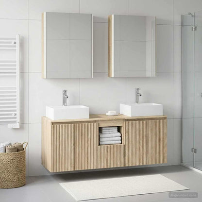 Bathroom Cabinet Set 5 pcs Sonoma Oak Engineered Wood
