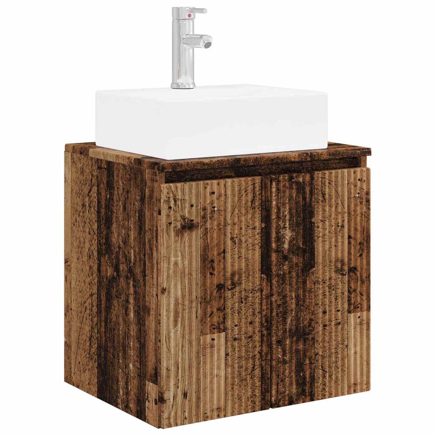 Bathroom Cabinet Set 5 pcs Old Wood Engineered Wood