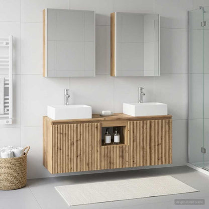 Bathroom Cabinet Set 5 pcs Artisan Oak Engineered Wood