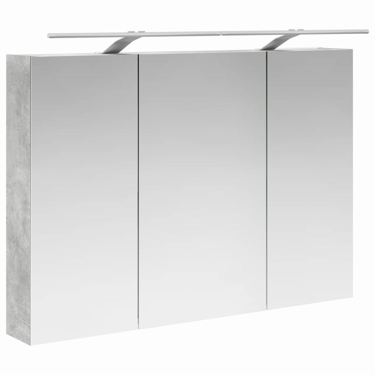 Bathroom Cabinet Set 4 pcs Concrete Grey Engineered Wood